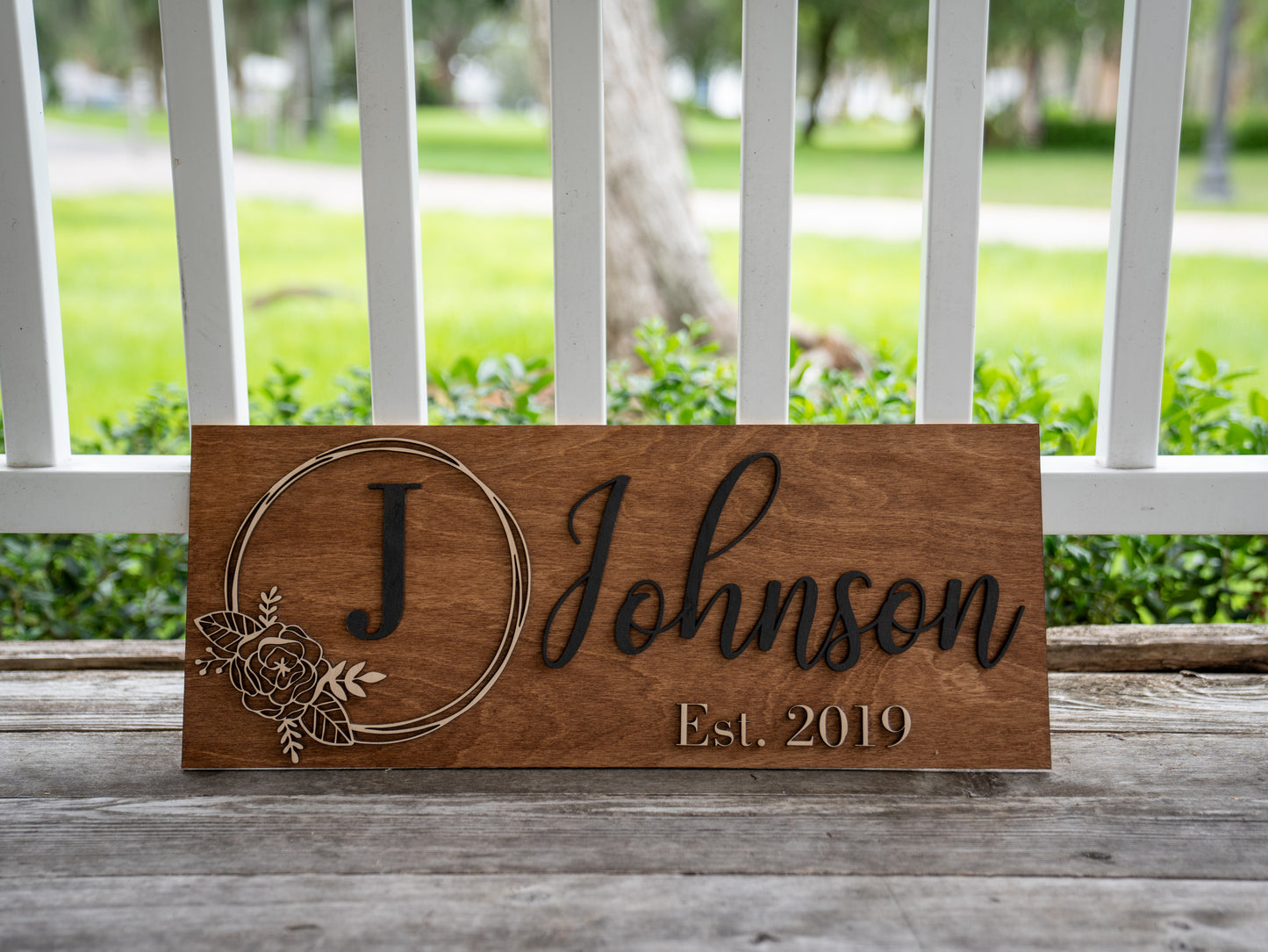 Personalized Wedding Gift Last Name Established Sign Family Name Sign Custom Wood Sign Wooden Anniversary Gift Couple Gift Personalized Sign