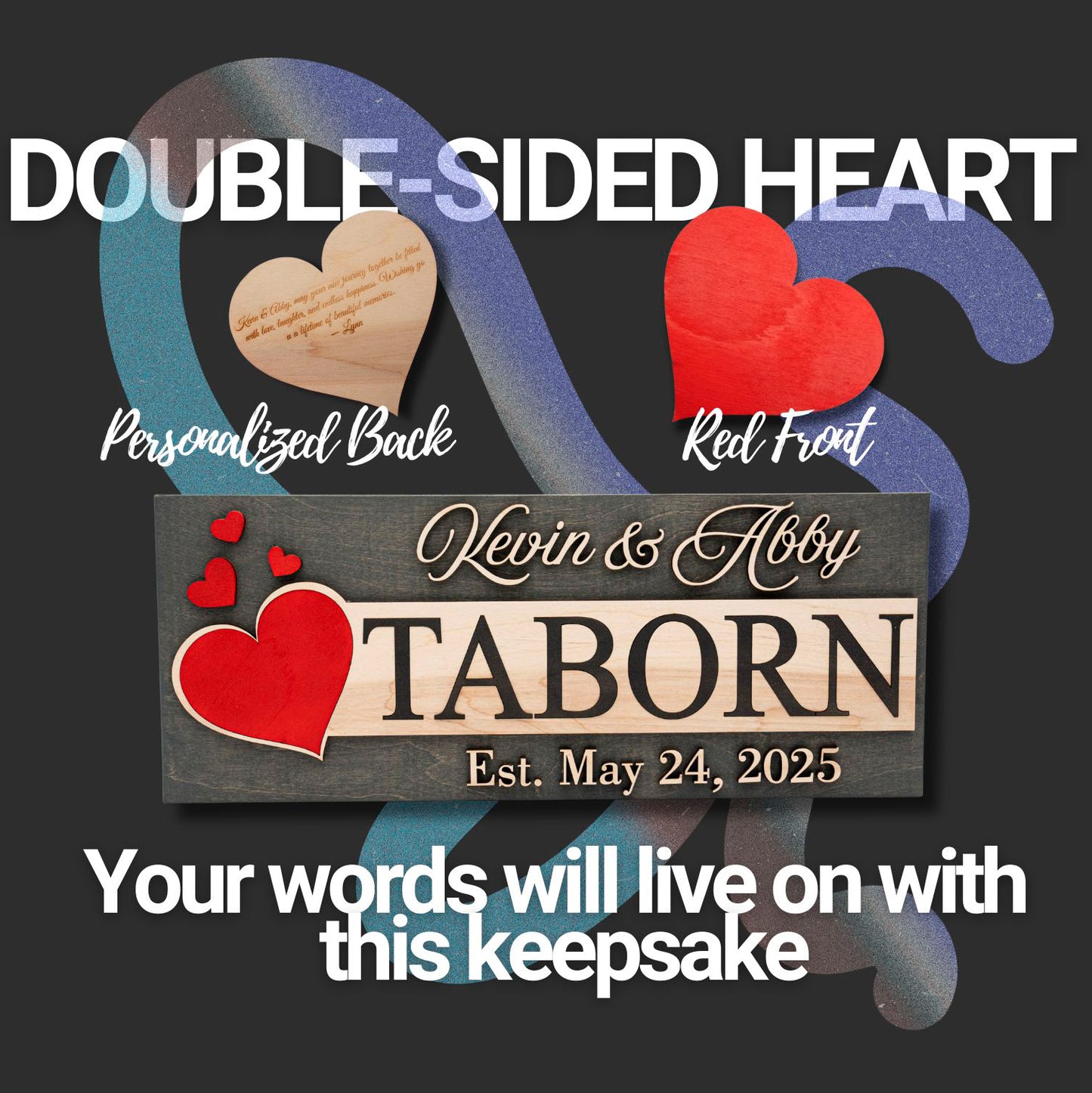 Red Heart Couple Sign