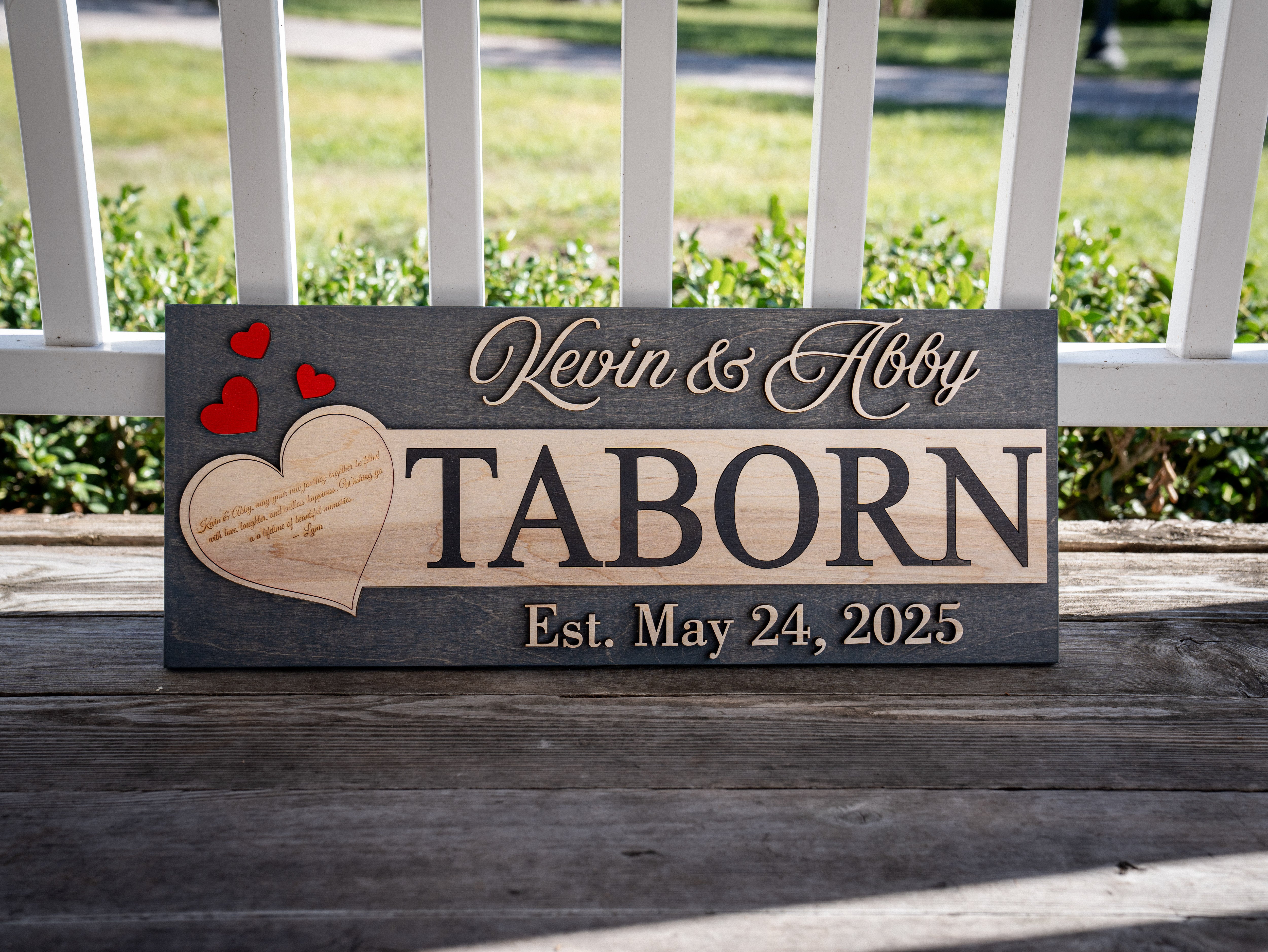 Red Heart Couple Sign