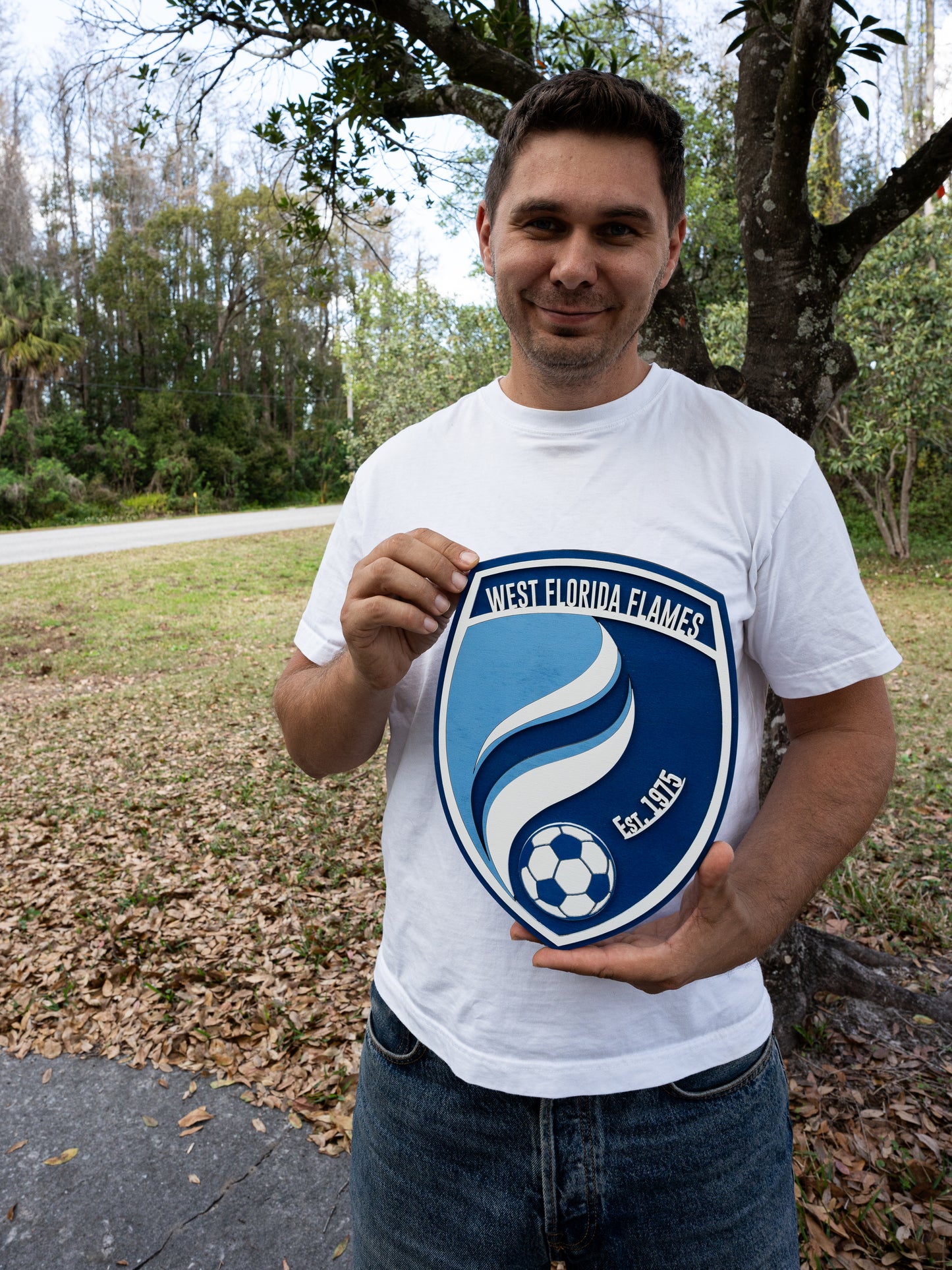 West Florida Flames 3D Wood Art — Fan Edition (Ready to Hang)