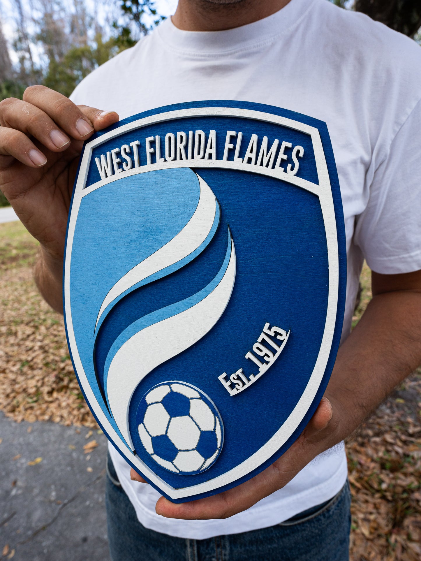 West Florida Flames 3D Wood Art — Fan Edition (Ready to Hang)