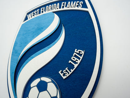 West Florida Flames 3D Wood Art — Fan Edition (Ready to Hang)