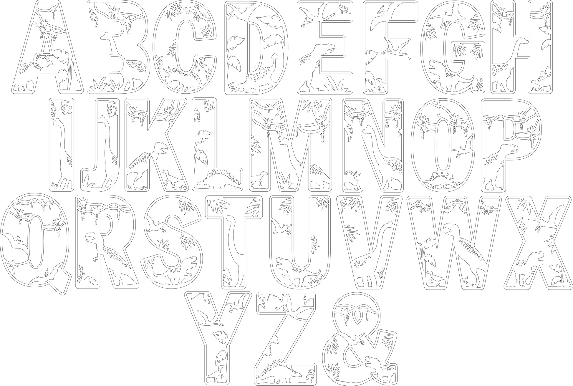 Personalized DINOSAUR Name Sign | Custom Nursery Decor | DINOSAUR Themed Cut-Out Name Sign | Layered Wooden Name Sign for Kids Room My Store