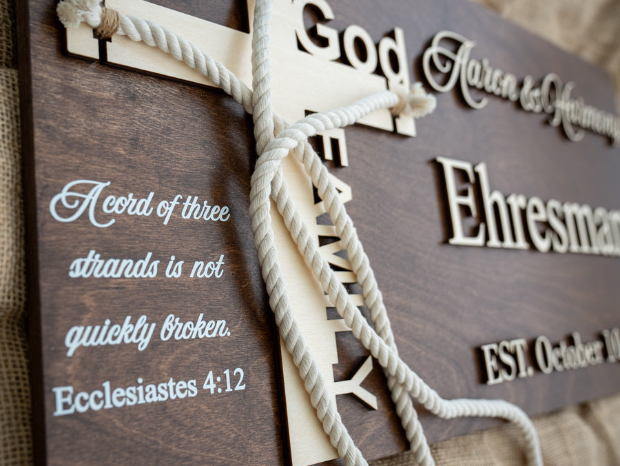 Ecclesiastes 4:12 beside the cross
