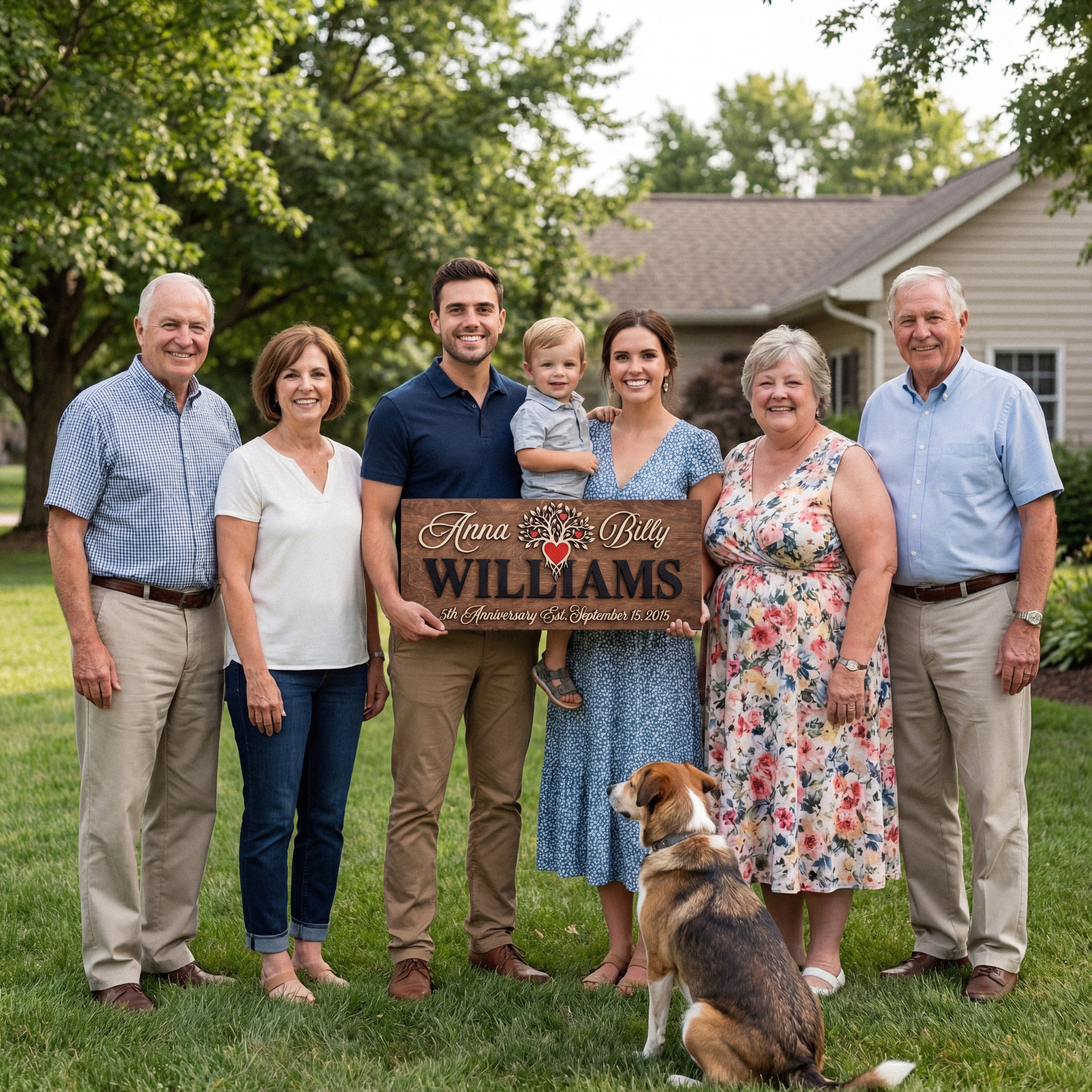 "Roots of Love" Custom 3D Family Sign - Personalized Tree of Life Wood Decor