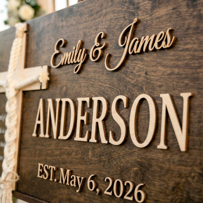 Unity Ceremony Ideas, Cord of Three Strands Wedding Sign, Handfasting Cord, Christian Marriage Keepsake, White Letters