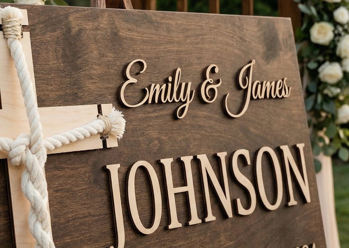 ¼″ raised letters, real shadows