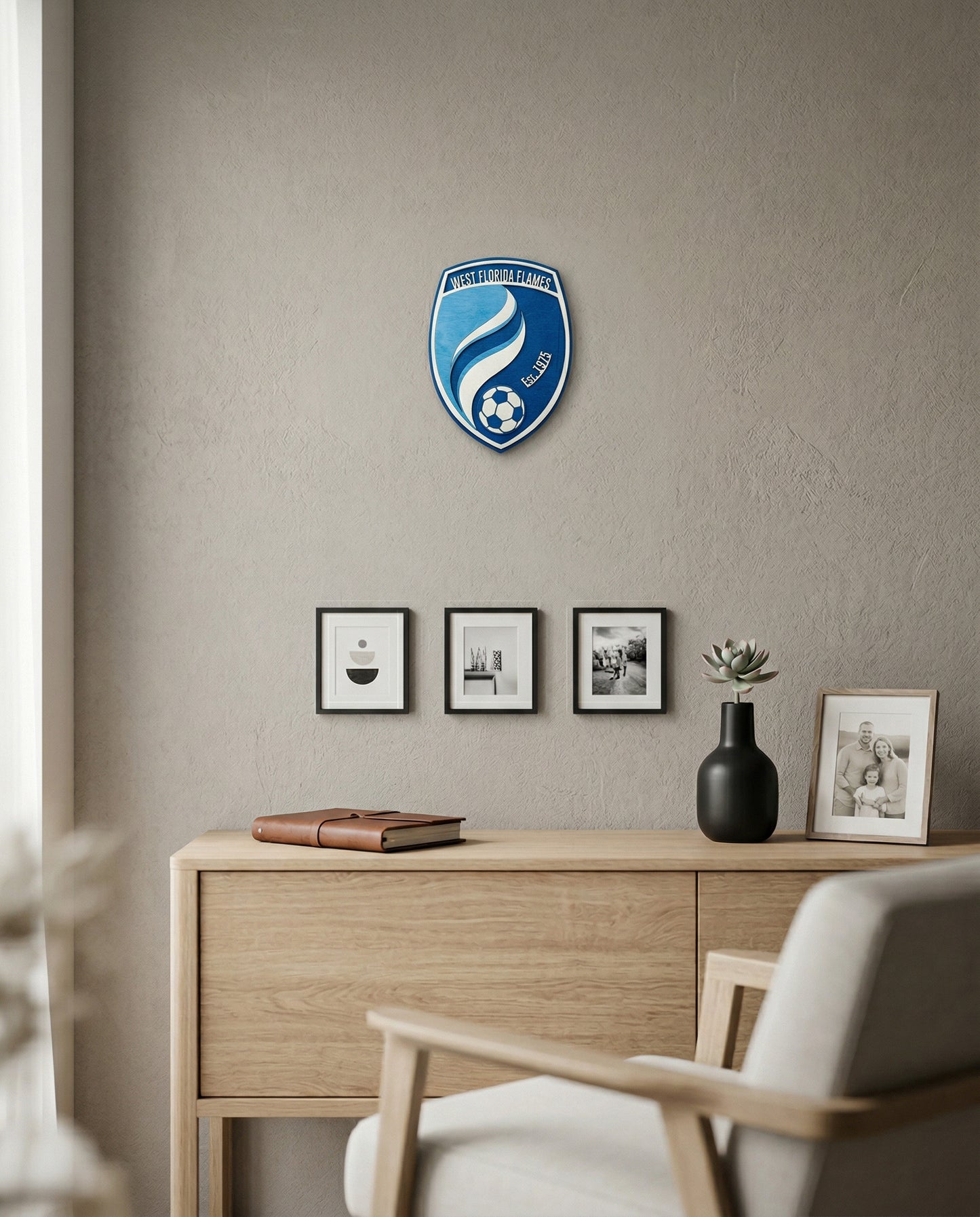 West Florida Flames 3D Wood Art — Fan Edition (Ready to Hang)