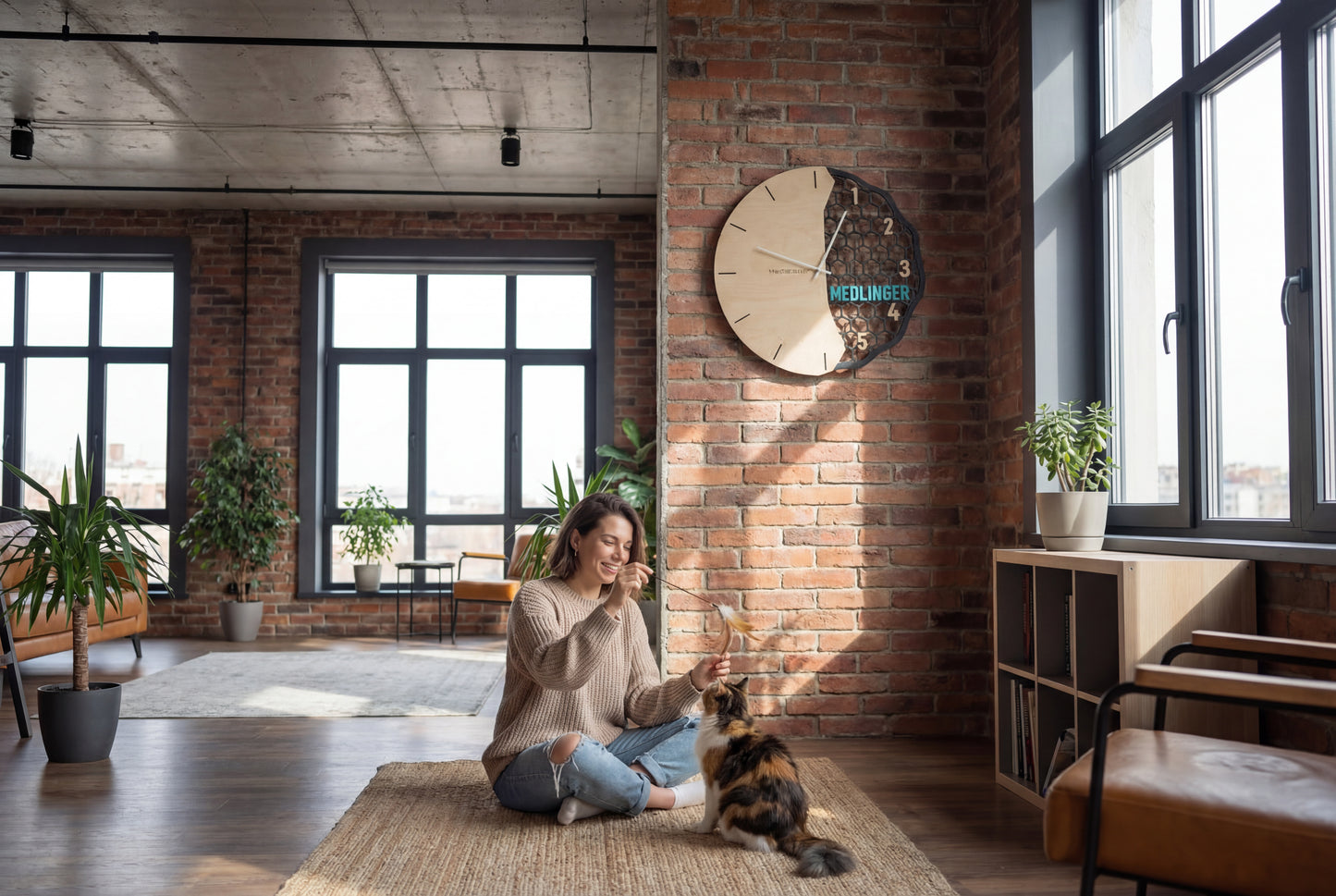 The Honeycomb Wall Clock